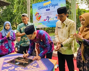 Kepala BPKAD Kabupaten Tegal Lakukan Reflesi Awal Tahun 2026 Sekaligus Resmikan Taman Ketahanan Pangan BPKAD